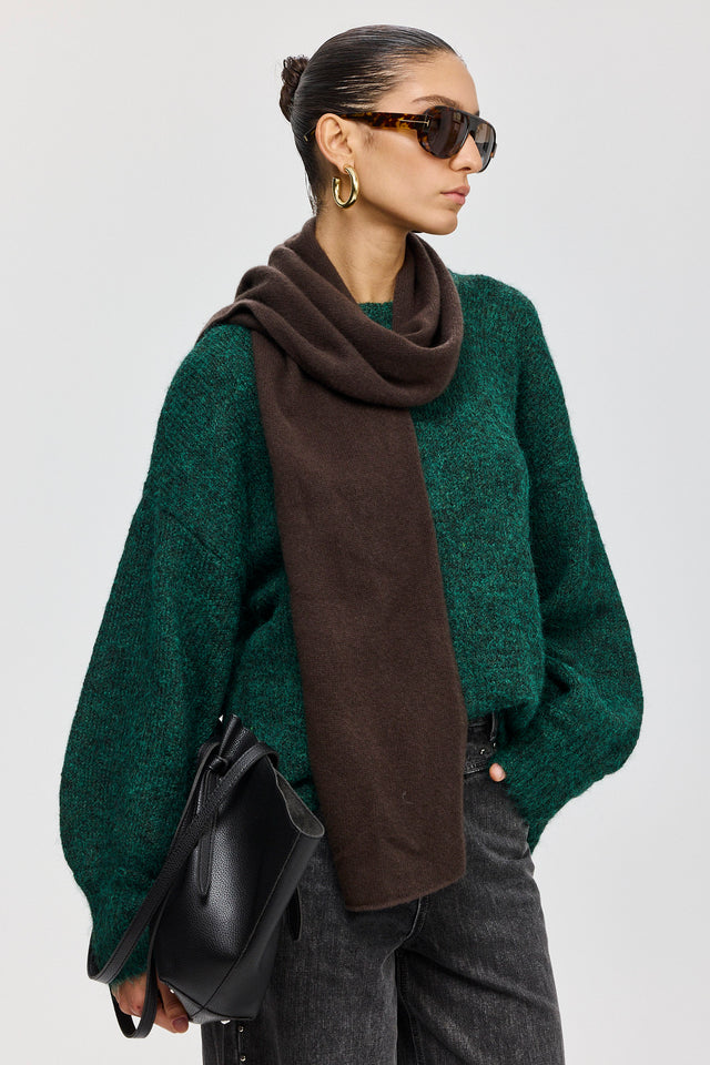 סוודר פרזנט פלאפי ירוק בקבוק