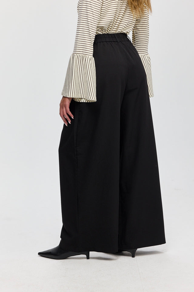 מכנסיים מחוייטים קשיו שחורים