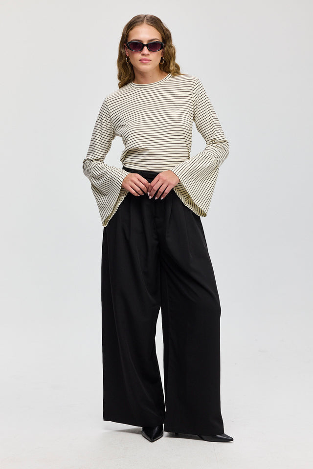 מכנסיים מחוייטים קשיו שחורים