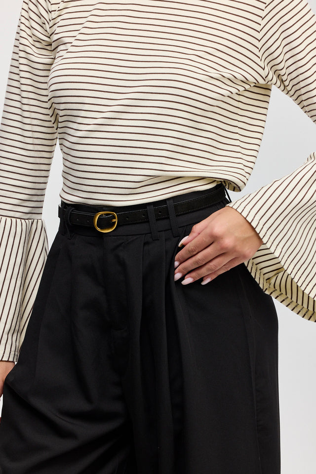 מכנסיים מחוייטים קשיו שחורים