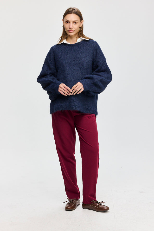 סוודר פרזנט פלאפי נייבי