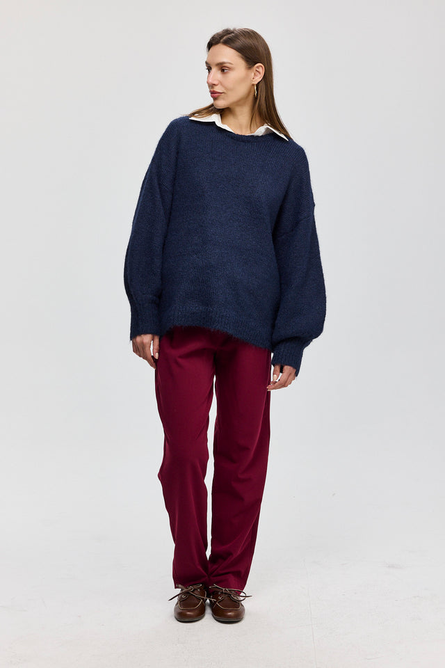 סוודר פרזנט פלאפי נייבי