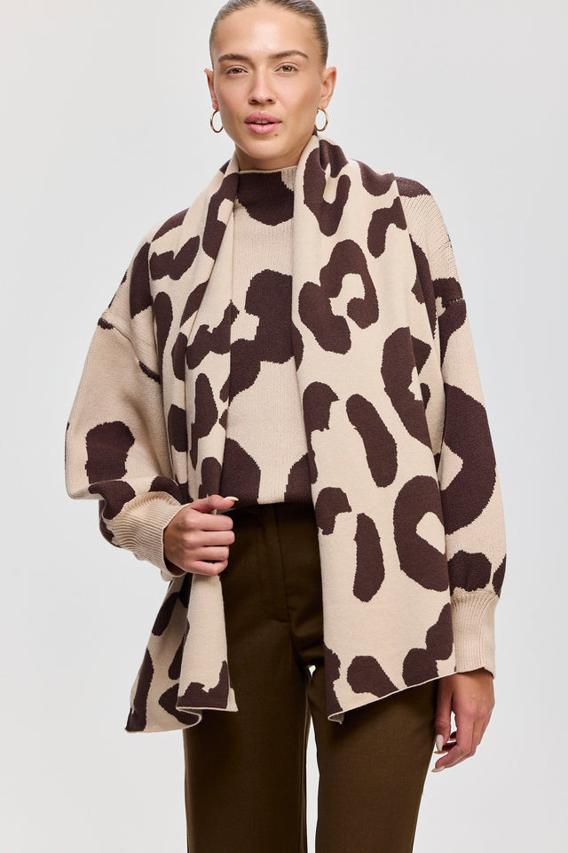 צעיף פרזנט מנומר