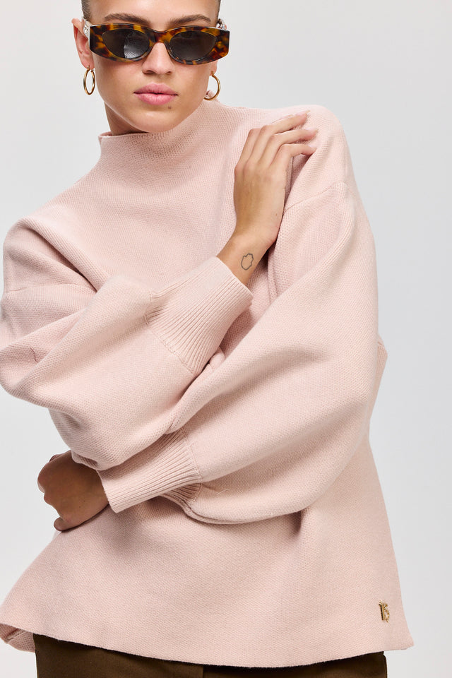 סוודר פרזנט ורוד פודרה