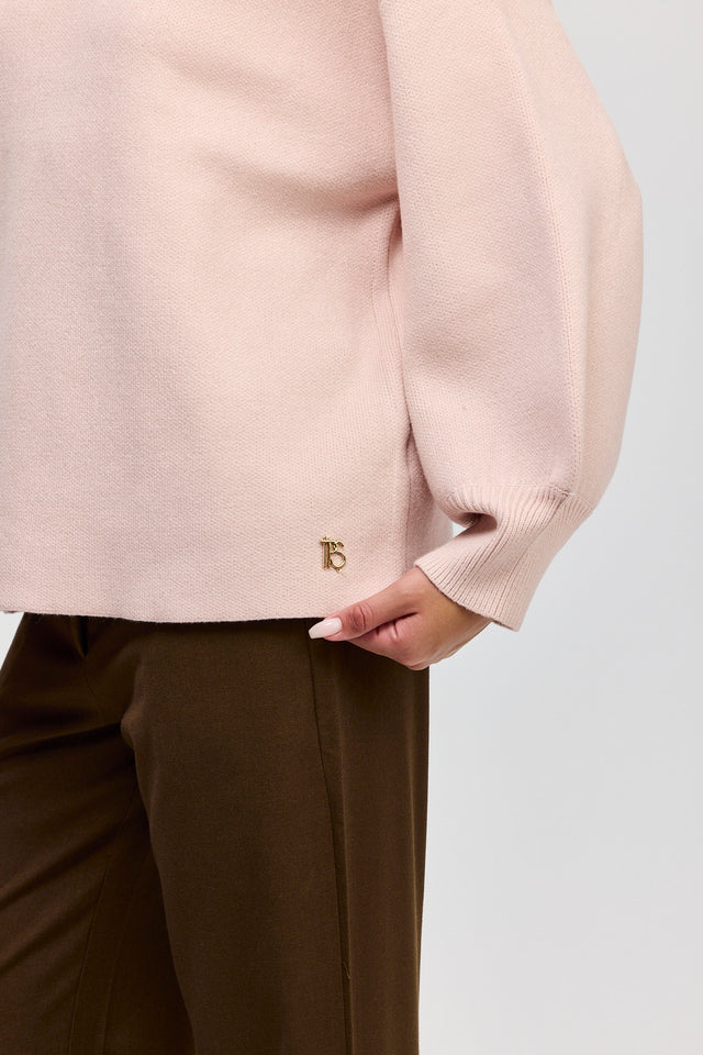 סוודר פרזנט ורוד פודרה