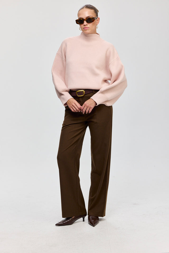 סוודר פרזנט ורוד פודרה