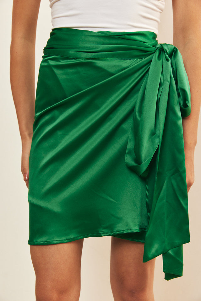חצאית מיאגי מיני ירוקה